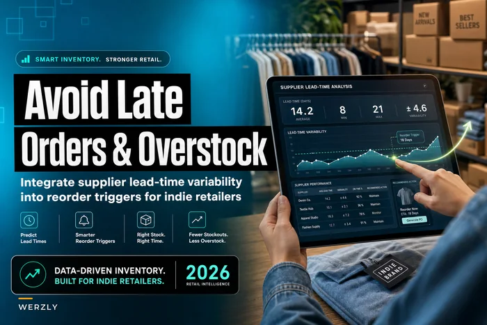 Avoid late orders and overstock: integrate supplier lead-time variability into reorder triggers for indie retailers
