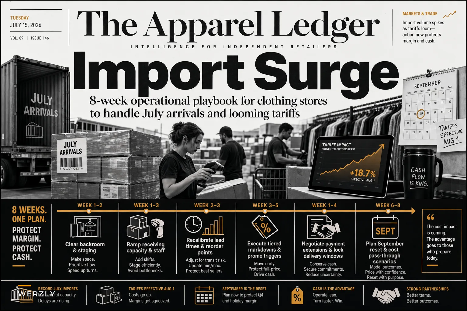 How July's Import Surge and Looming Tariffs Should Change Your Short-Term Inventory Moves for Clothing Stores