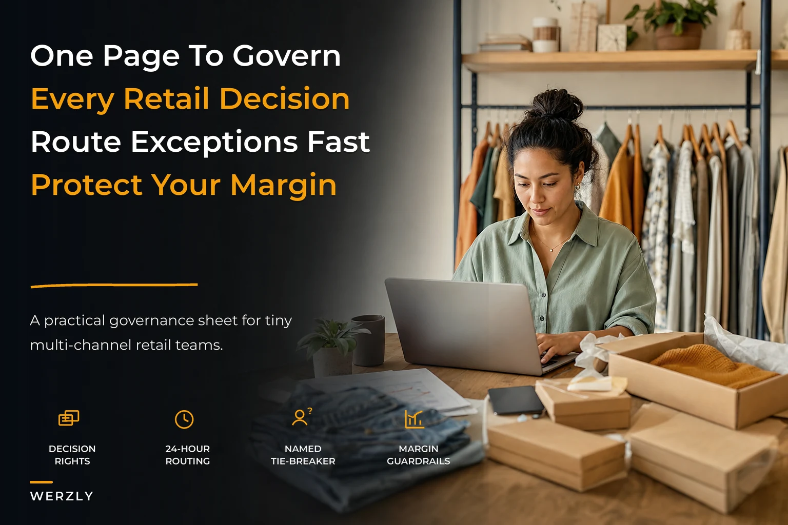 One-page retail governance framework for tiny multi-channel teams