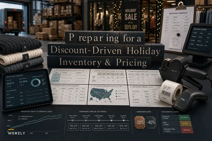 Preparing for a Discount‑Driven Holiday: Inventory, Pricing and Fulfillment Moves for Small Clothing Stores