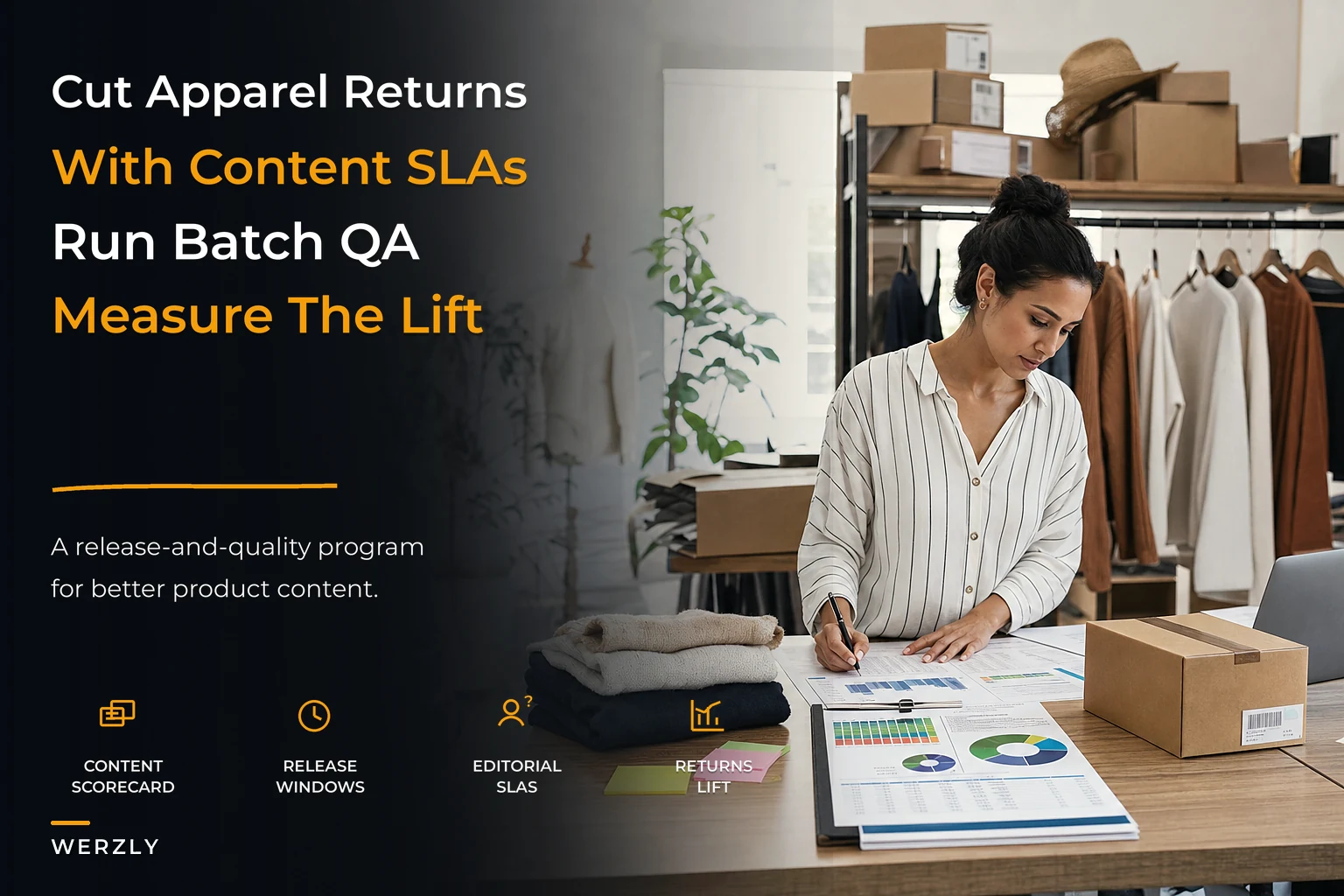 Product-content SLA and quality program that cuts apparel returns