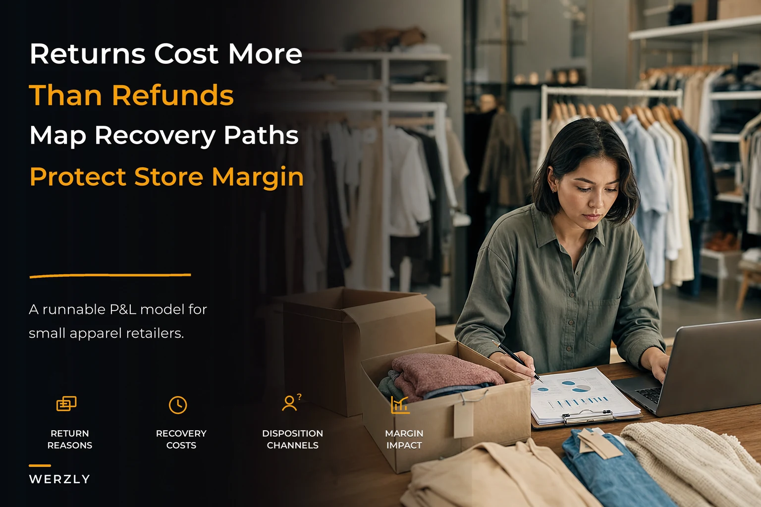 Returns economics for small apparel retailers — a P&L model