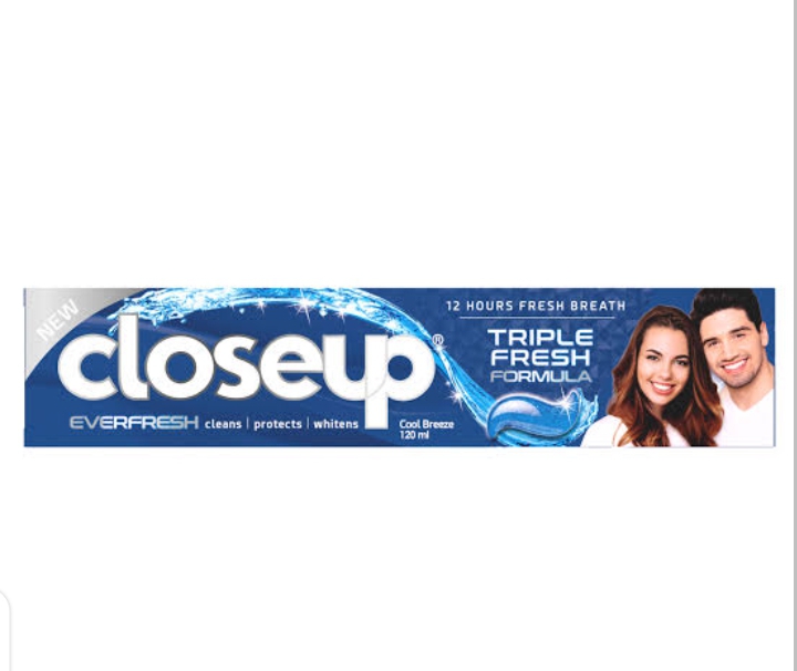 Close up Blue Toothpaste 