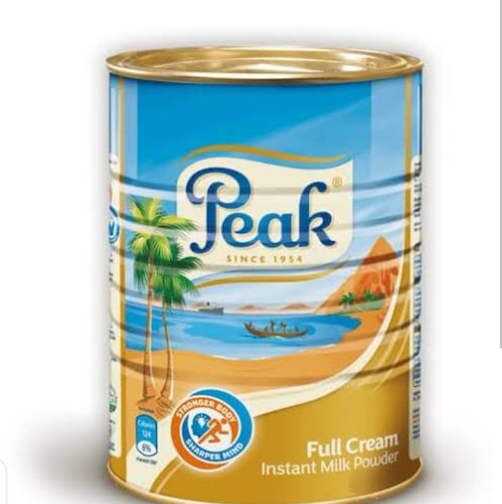 Peak milk powder tin 