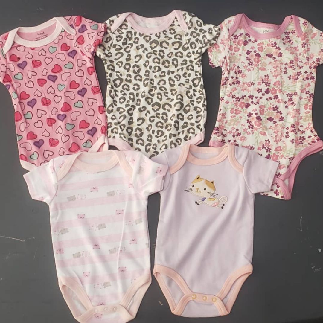 Baby Body Suit Mixed Colours