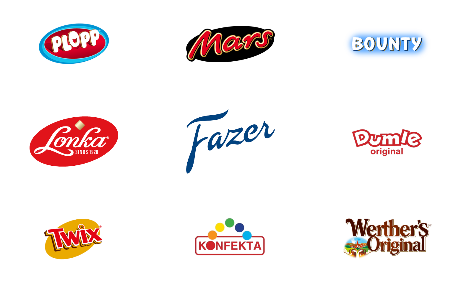 Säcken är fullproppad med välkända varumärken