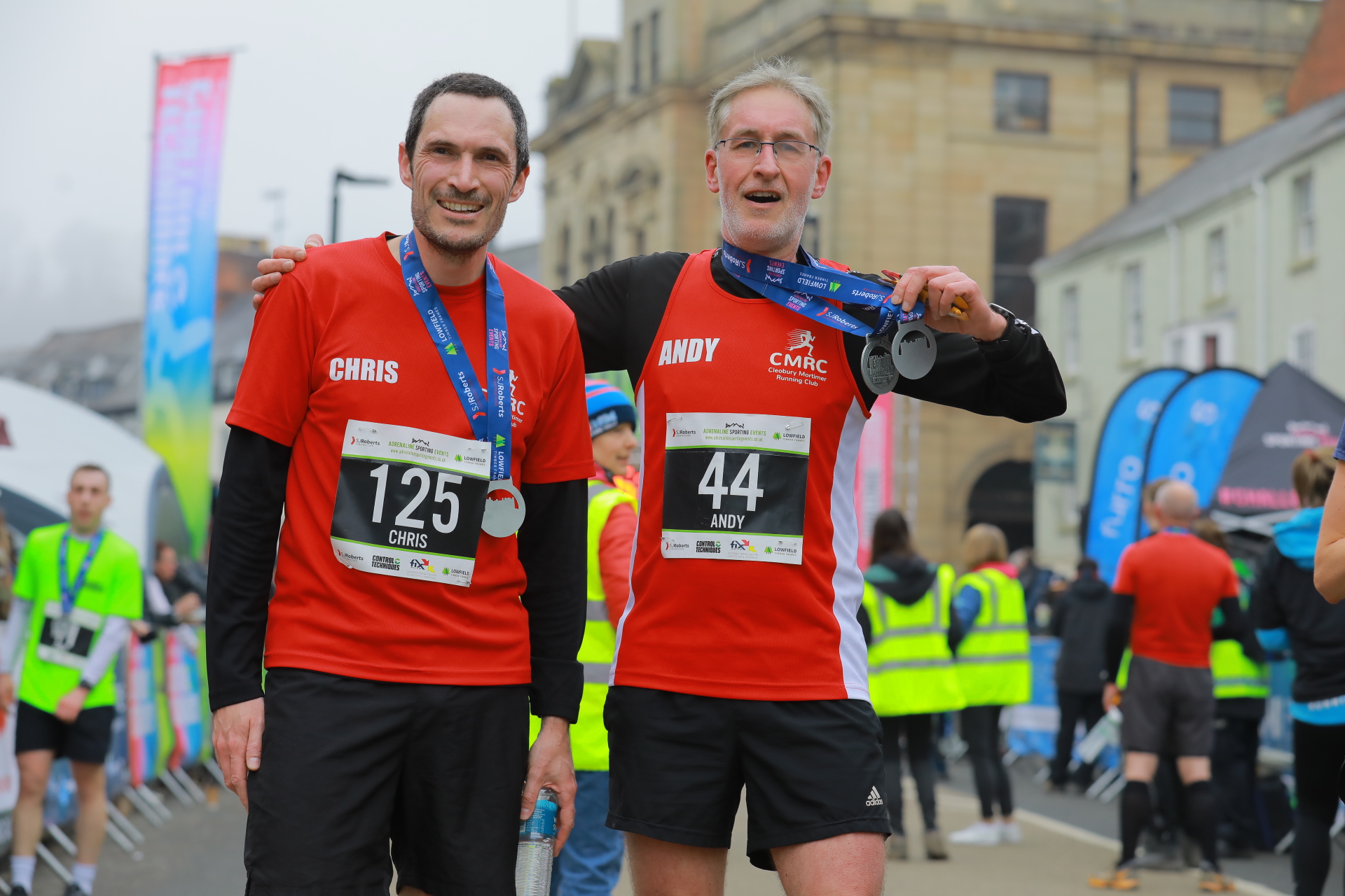 Run Cleobury runners together outdoors