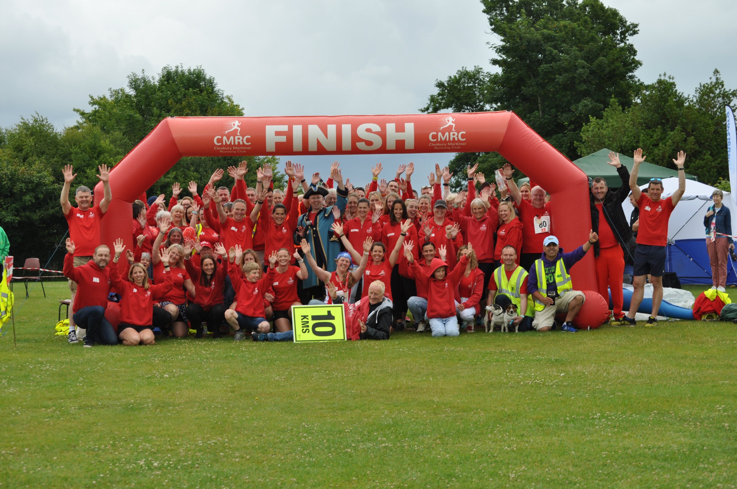 Runners taking part in a Cleobury Mortimer Running Club event