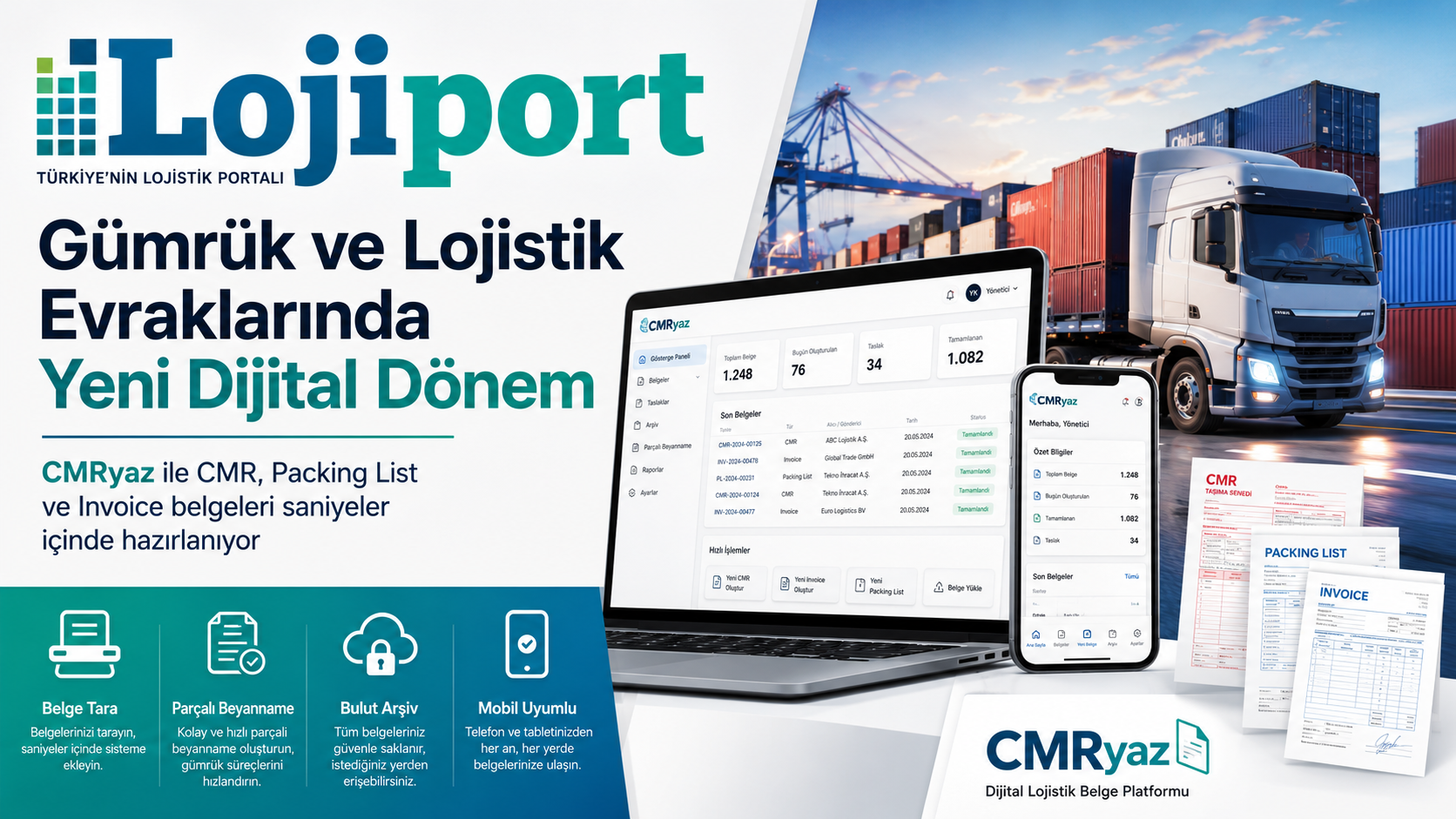 Lojiport'ta Manşetteyiz