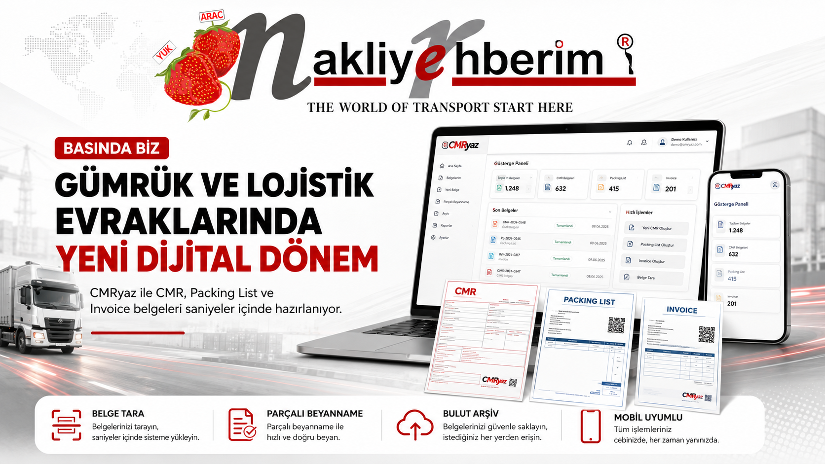 Nakliye Rehberim’de Yer Aldık