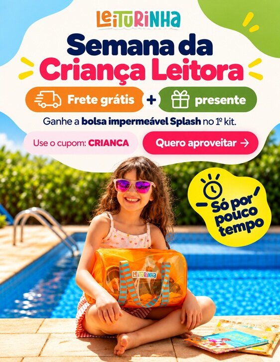 Semana da Criança: frete grátis e presente no primeiro kit com o cupom CRIANÇA