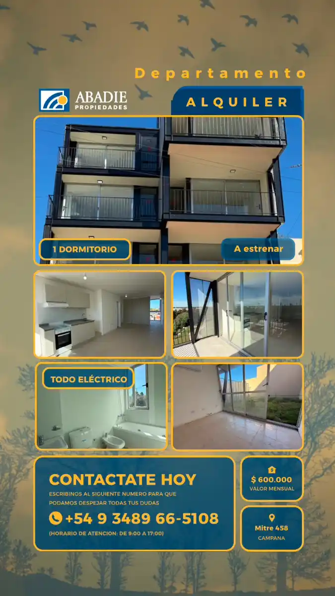 Depto en Alquiler- Mitre 458