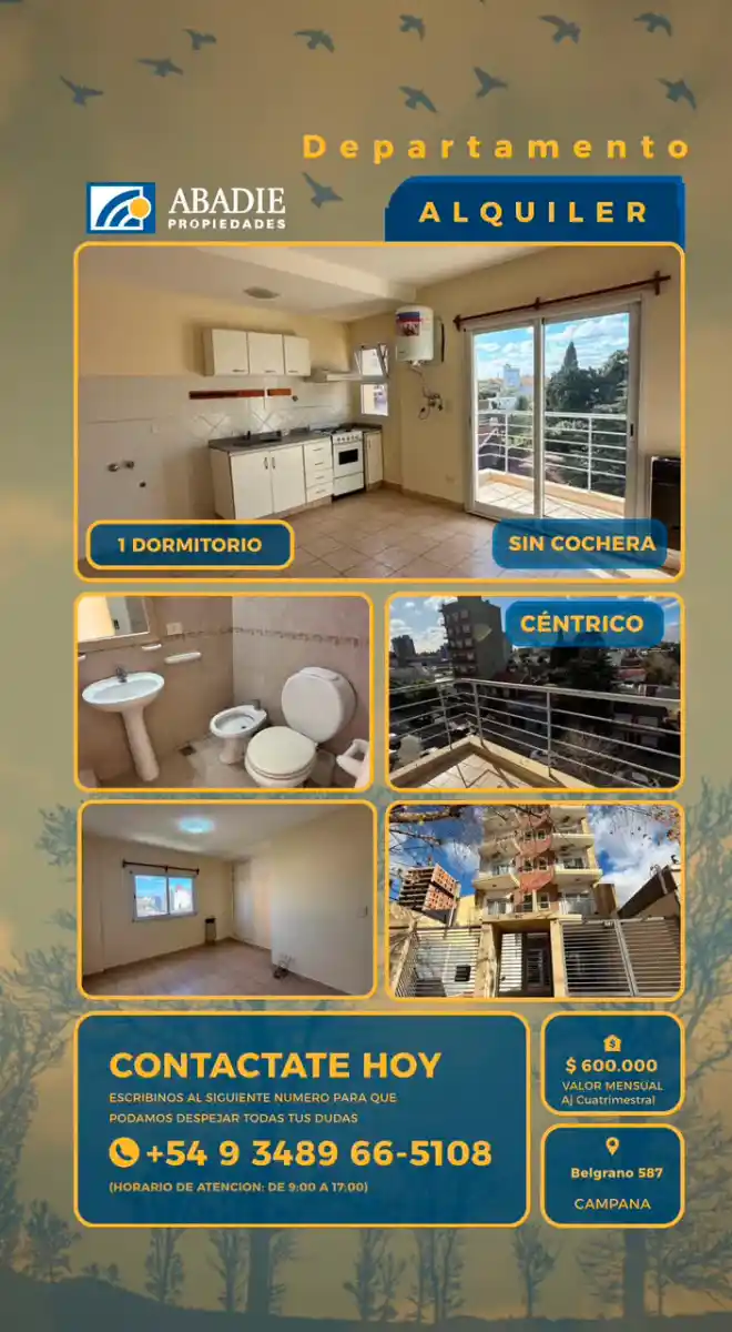 Depto an Alquiler-Belgrano 587