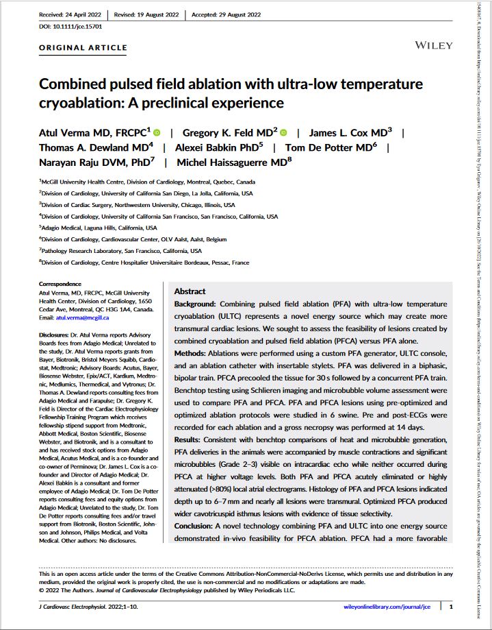 JCE 2022 PFCA Preclinical