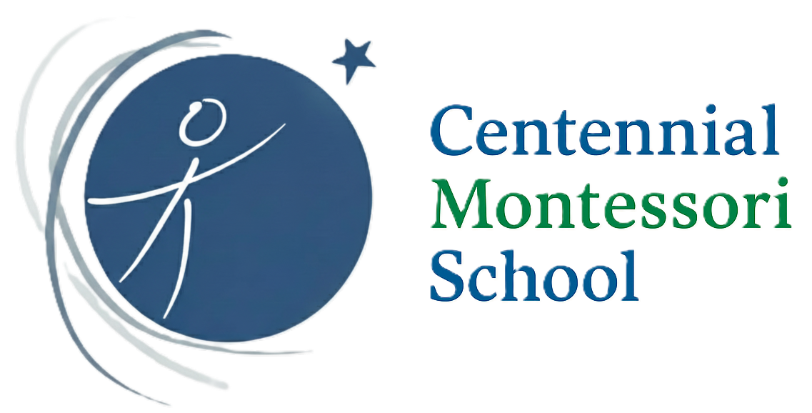 Centennial Montessori School primary logo with wordmark.