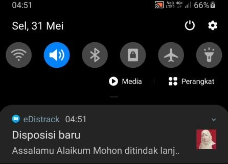 E-Distrack, Aplikasi Native Disposisi dan Tracking Layanan Persuratan