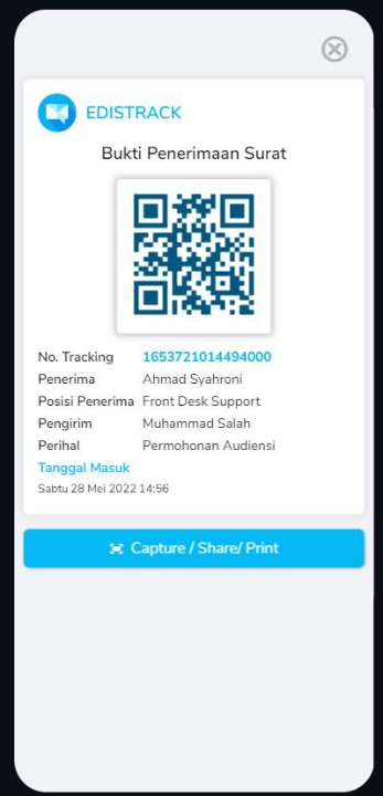 E-Distrack, Aplikasi Native Disposisi dan Tracking Layanan Persuratan