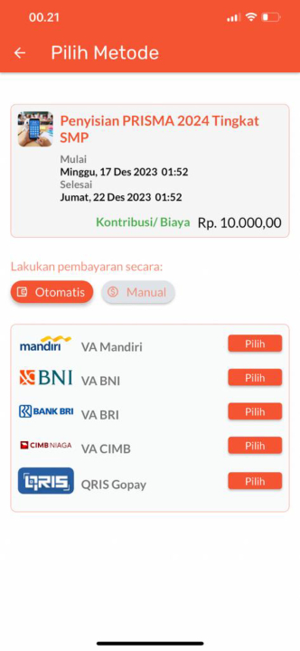Aplikasi Mobile Lomba, Kompetisi, Try Out, Ujian Multi Events (Android & iOS)
