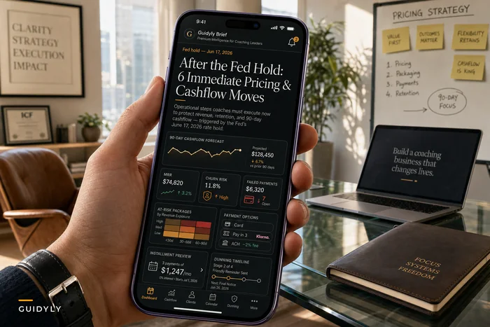 After the Fed Hold: 6 Immediate Pricing, Payment and Cash‑flow Moves Coaches Should Make