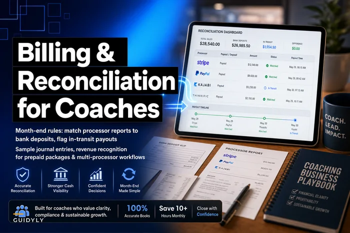 Billing & Reconciliation for Coaches: Month‑End Rules, Revenue Recognition Examples and Multi‑Processor Workflows