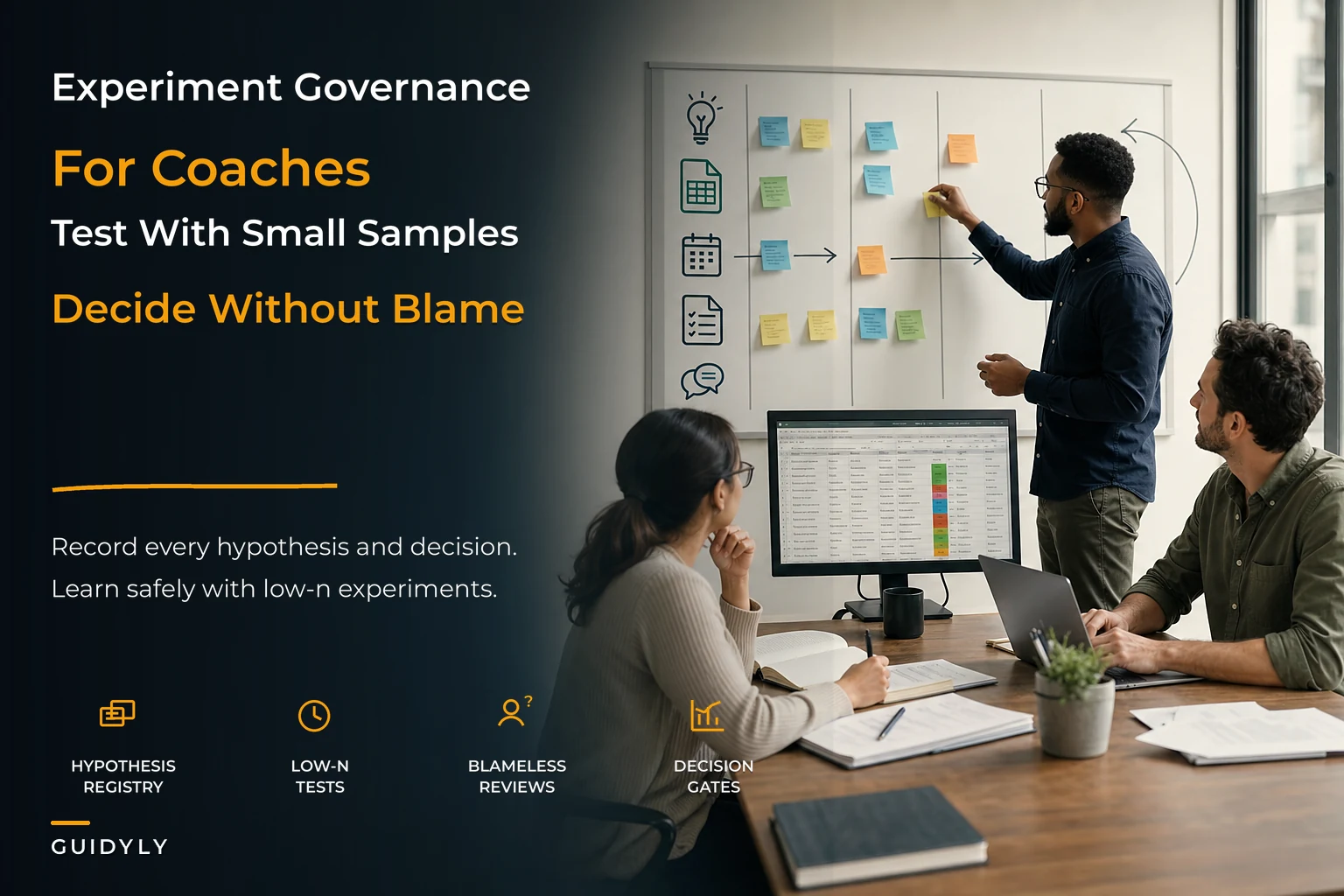 Experimentation Governance for Coaches with Hypothesis Registry and Decision Gates
