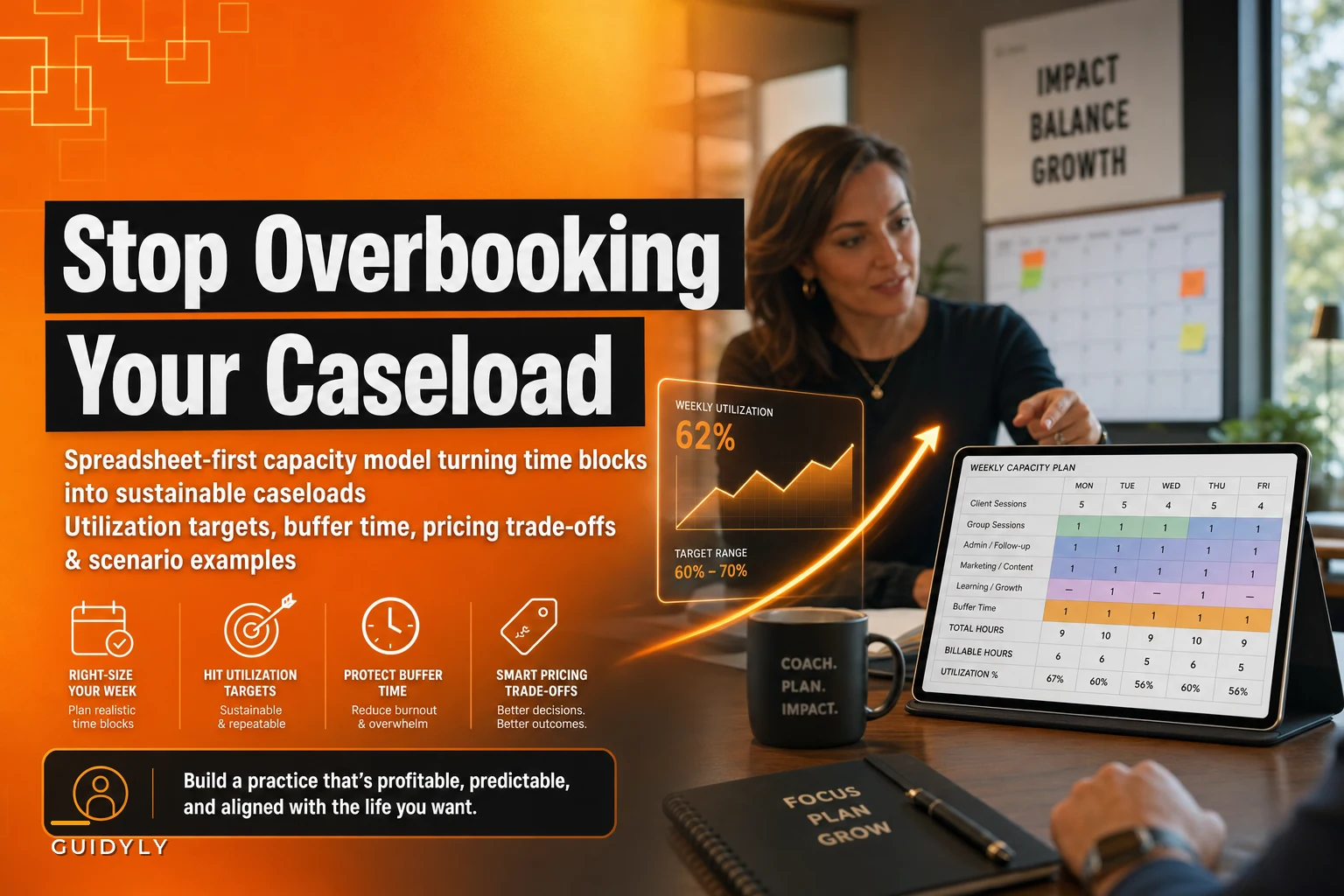 Stop Overbooking Yourself: Capacity‑Planning Math and a Caseload Model Coaches Can Use (Spreadsheet Included)