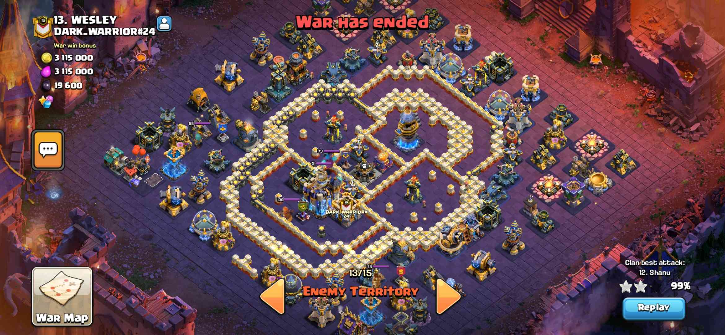 TH18 war base - th18