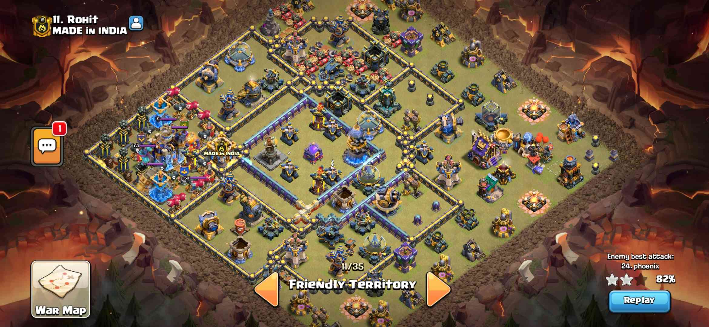 TH18 war base - TH18 base