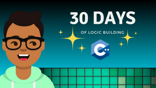 30 Days of Logic Building in C++ logo