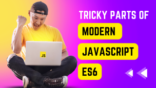 Tricky parts of Modern Javascript (ES6+) logo