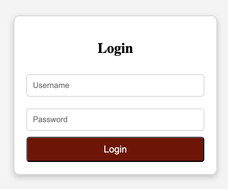 Login Form