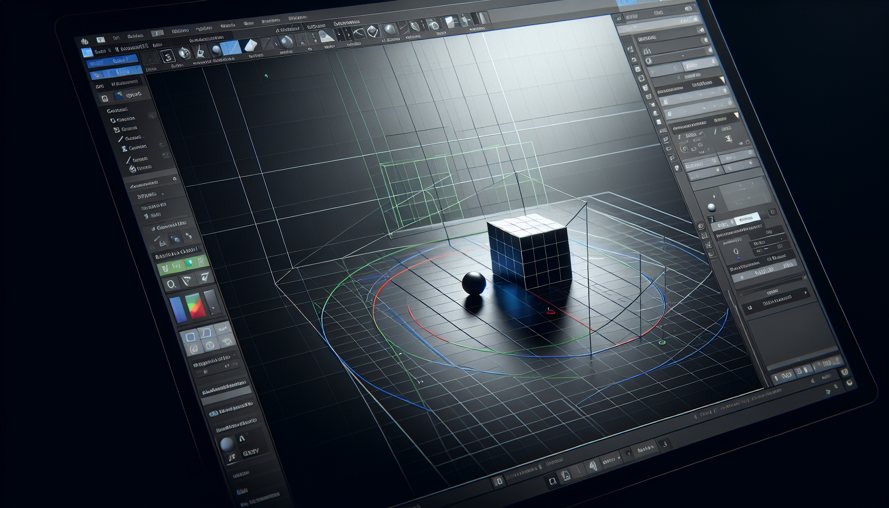 Computer workstation for 3D work