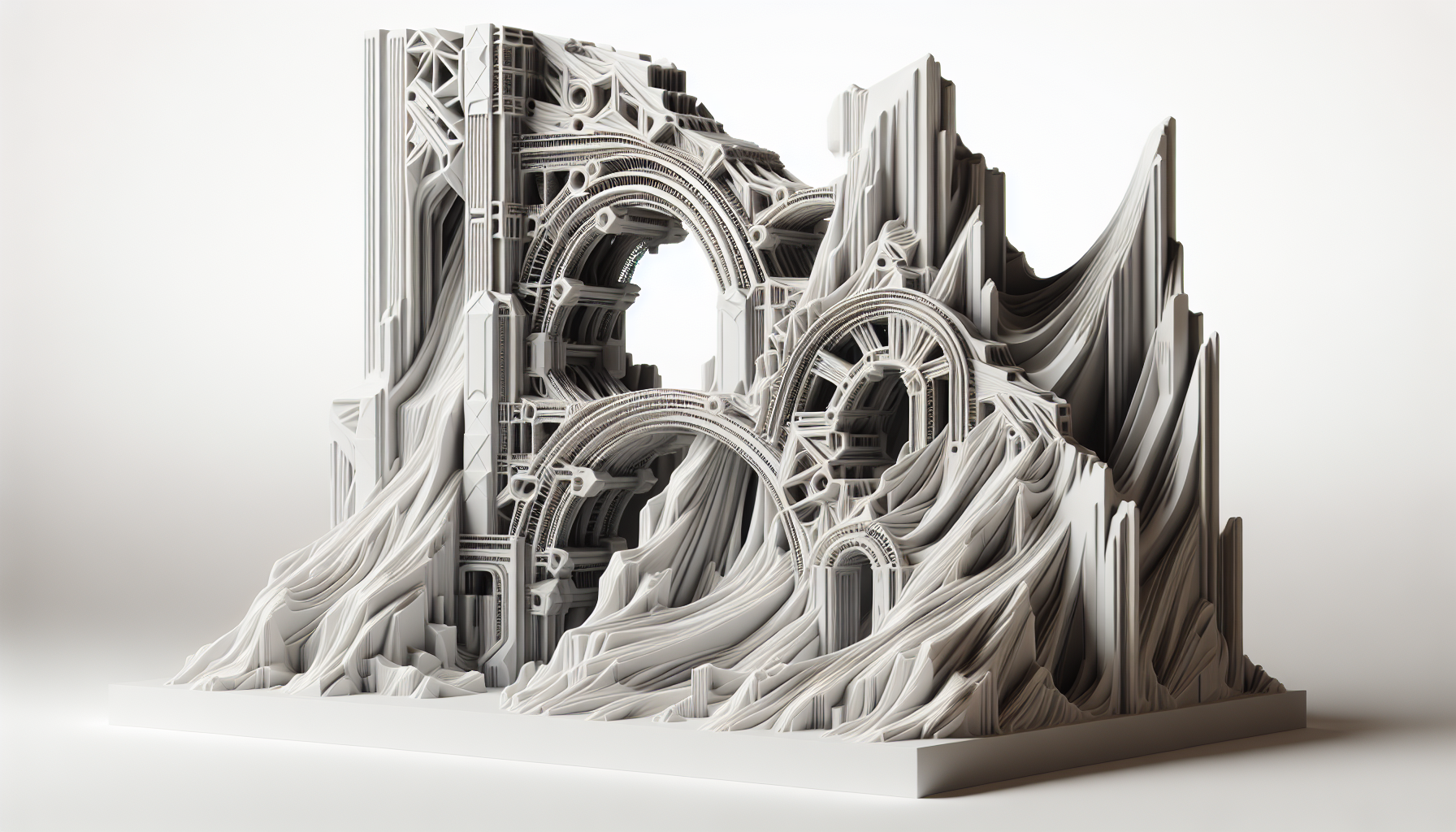 Staircase demonstrating support concept