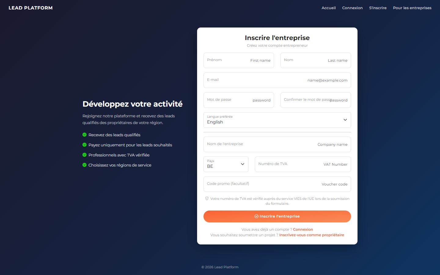 Lead Generation Platform — B2B/B2C Marketplace for Home Improvement 10
