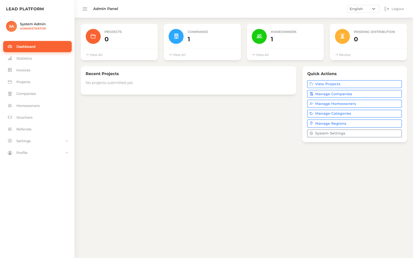 Lead Generation Platform — B2B/B2C Marketplace for Home Improvement 11