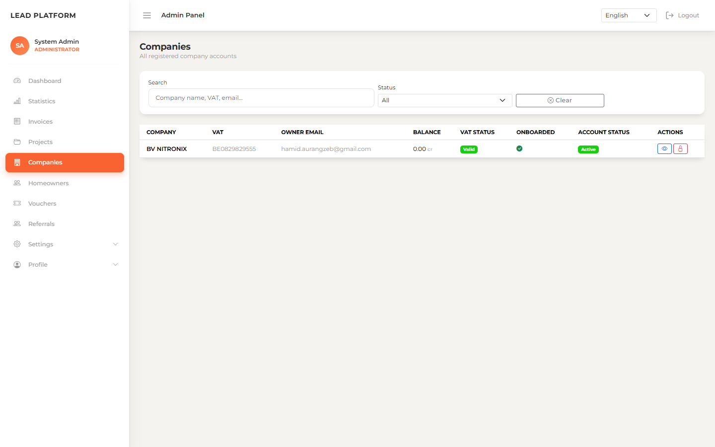 Lead Generation Platform — B2B/B2C Marketplace for Home Improvement 12