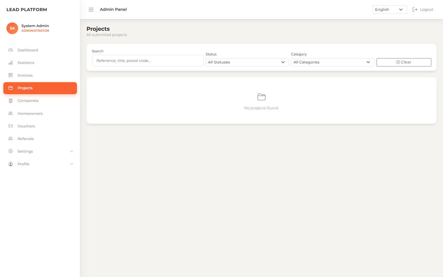 Lead Generation Platform — B2B/B2C Marketplace for Home Improvement 14