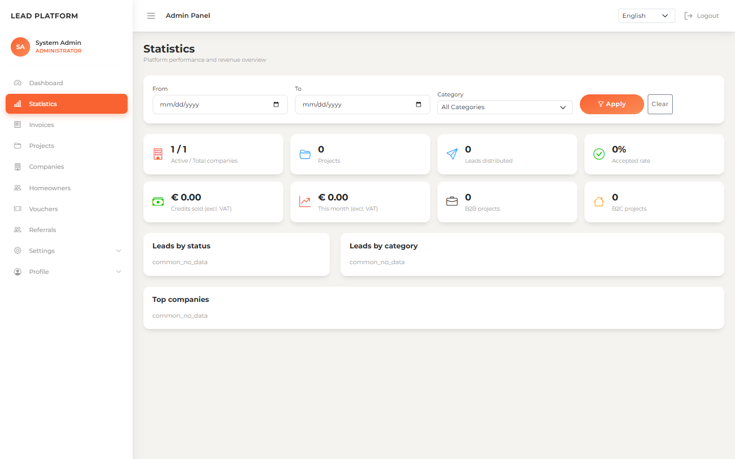 Lead Generation Platform — B2B/B2C Marketplace for Home Improvement 15
