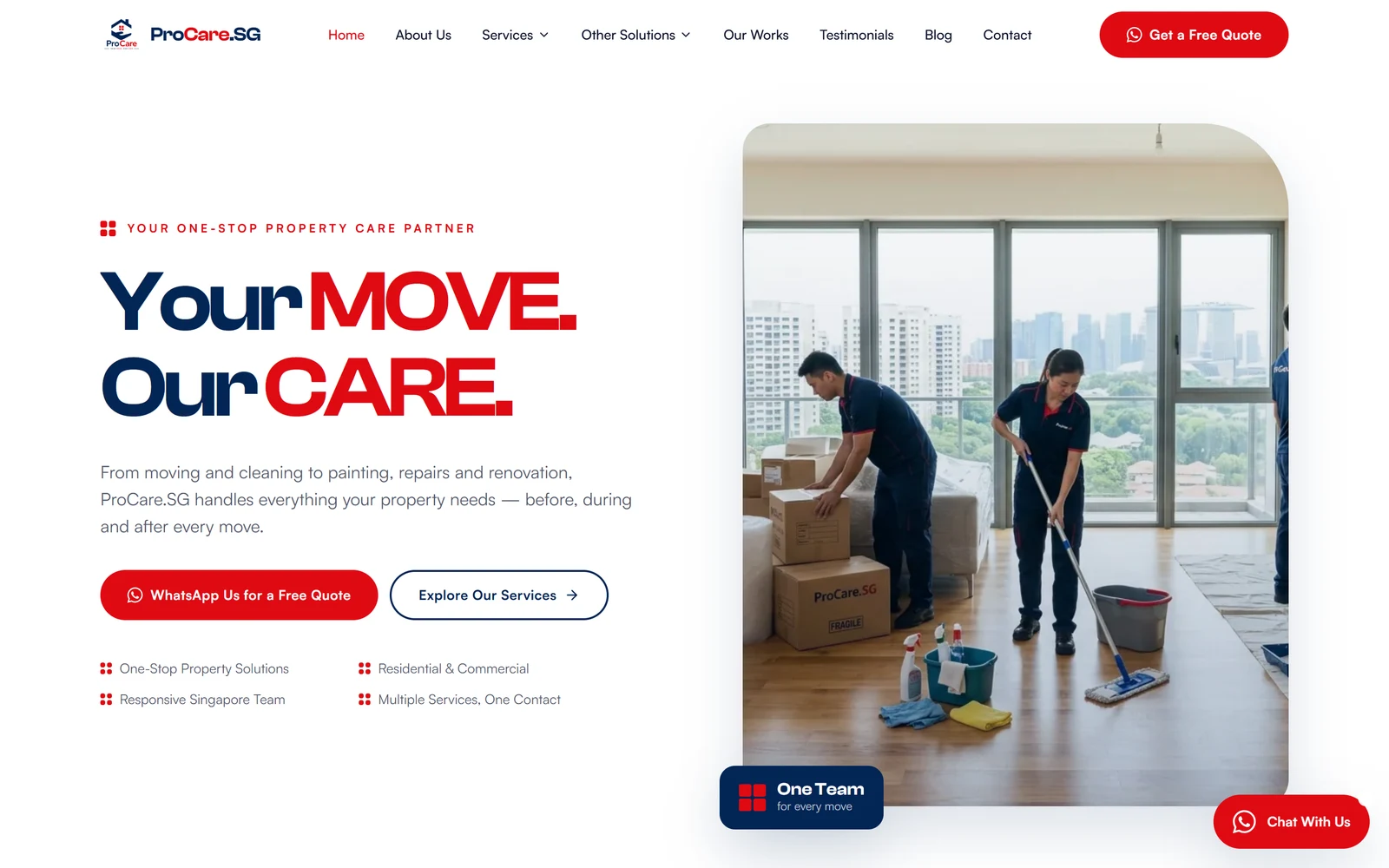 ProCare.SG — Property Care Website & Admin Platform 3