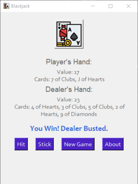 BlackJack with GUI