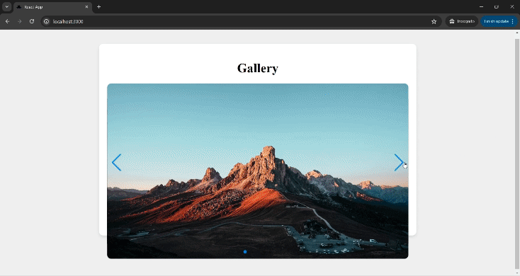 React Carousel Design
