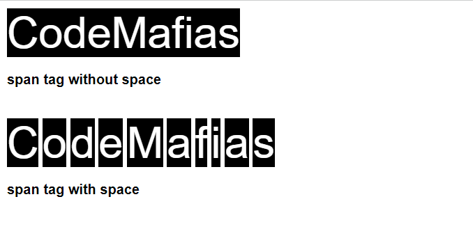 Remove the space between inline element