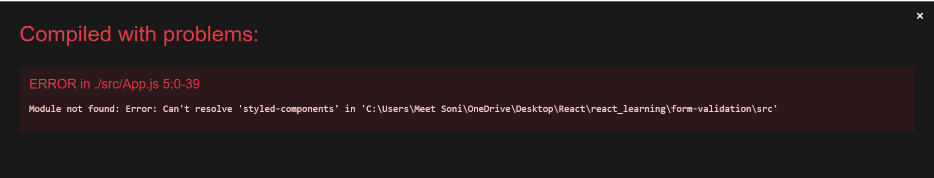 Styled component