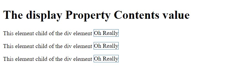 CSS display