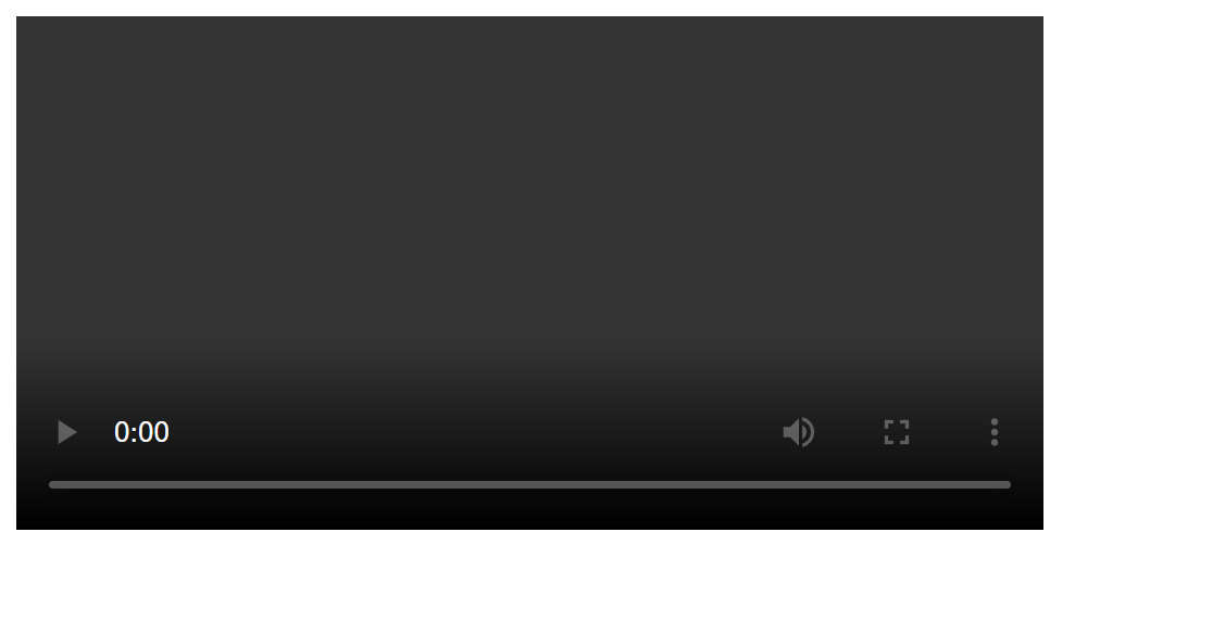 HTML video tag