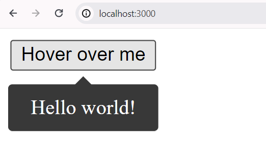 React Toooltip