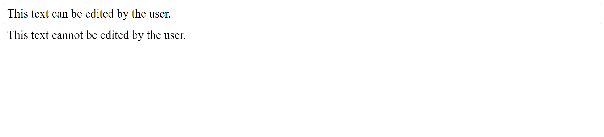 HTML Contenteditable attribute