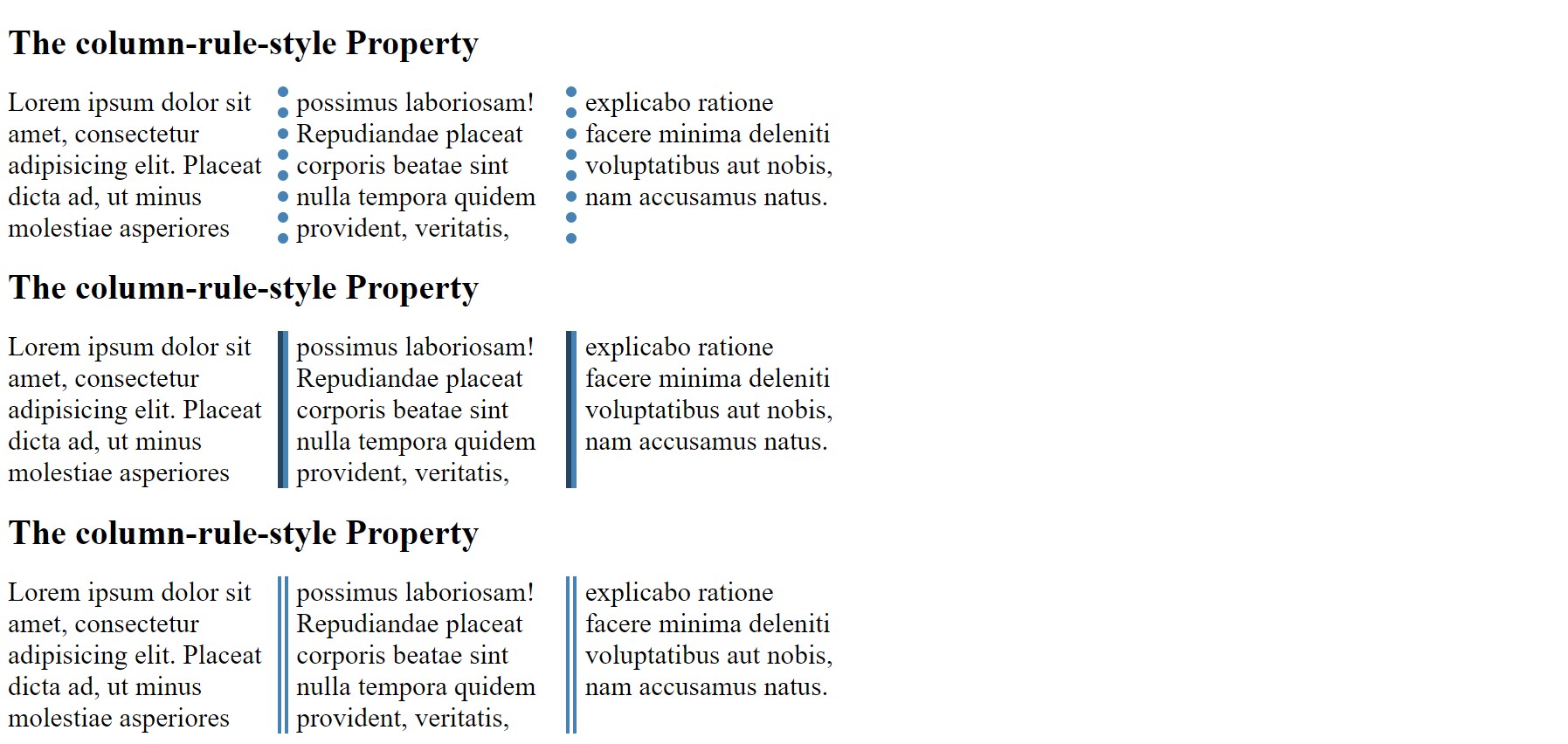 CSS column property