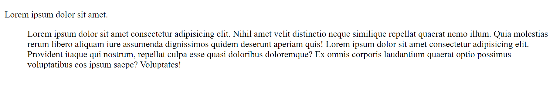 HTML blockquote tag