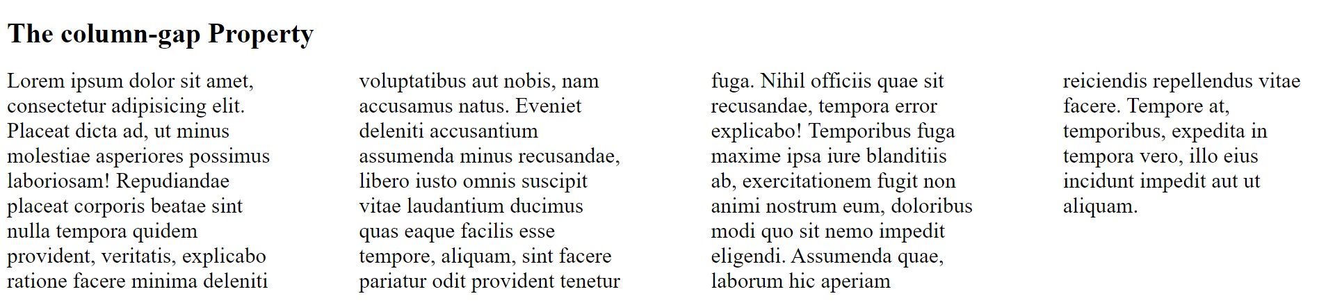 CSS column property